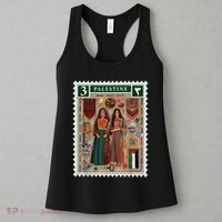 Palestine Stamp Retro Palestine Women Palestinian Flag Gaza Women's Tank Top thumb 3
