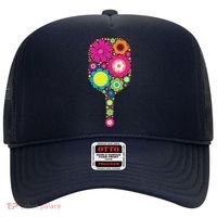 Pickleball Sports Racquet Racket Paddle Flowers Hat thumb 0