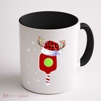 Pickleball Santa Sports Christmas Pickleball Player Gift Coffee Mug thumb 1