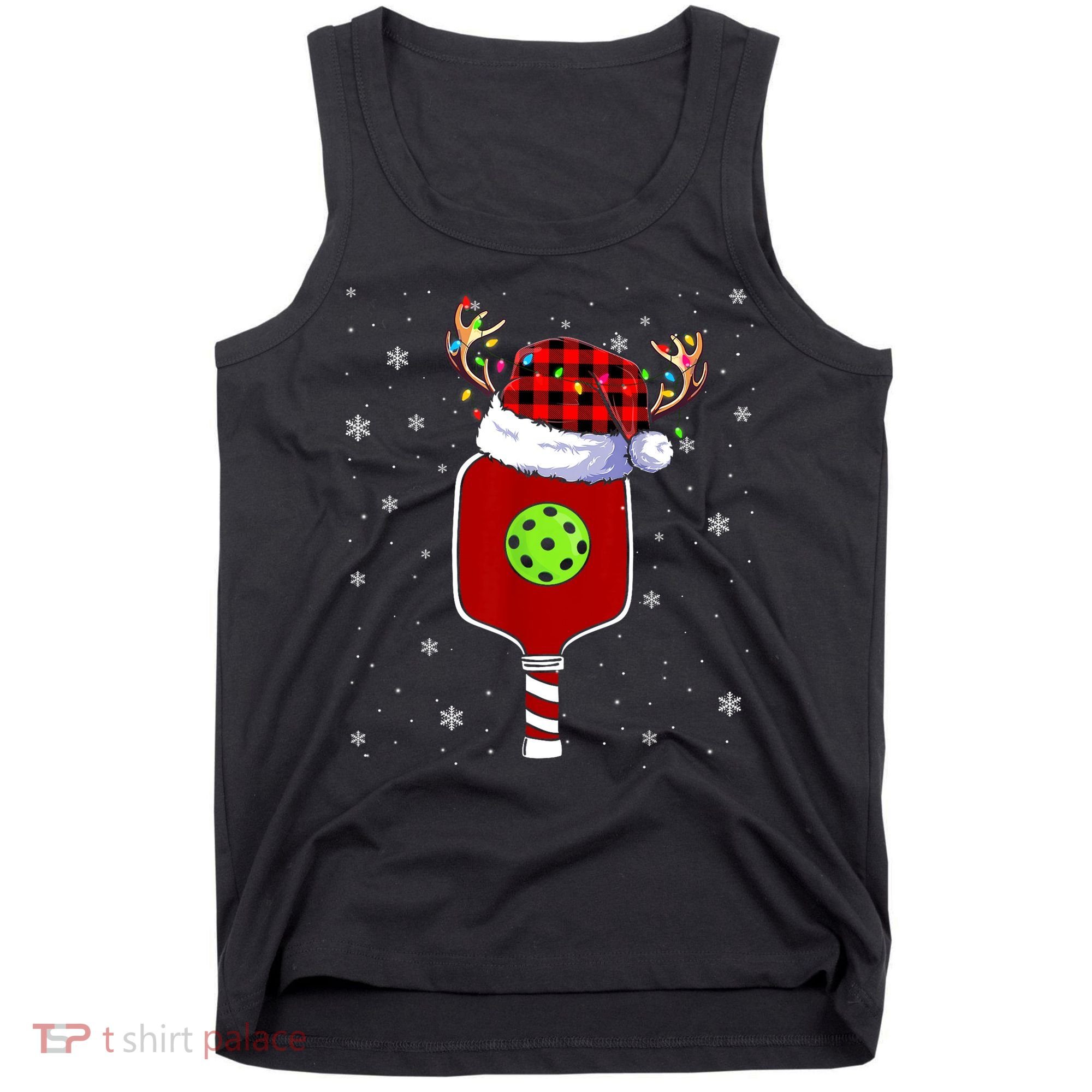 Pickleball Santa Sports Christmas Pickleball Player Gift Tank Top