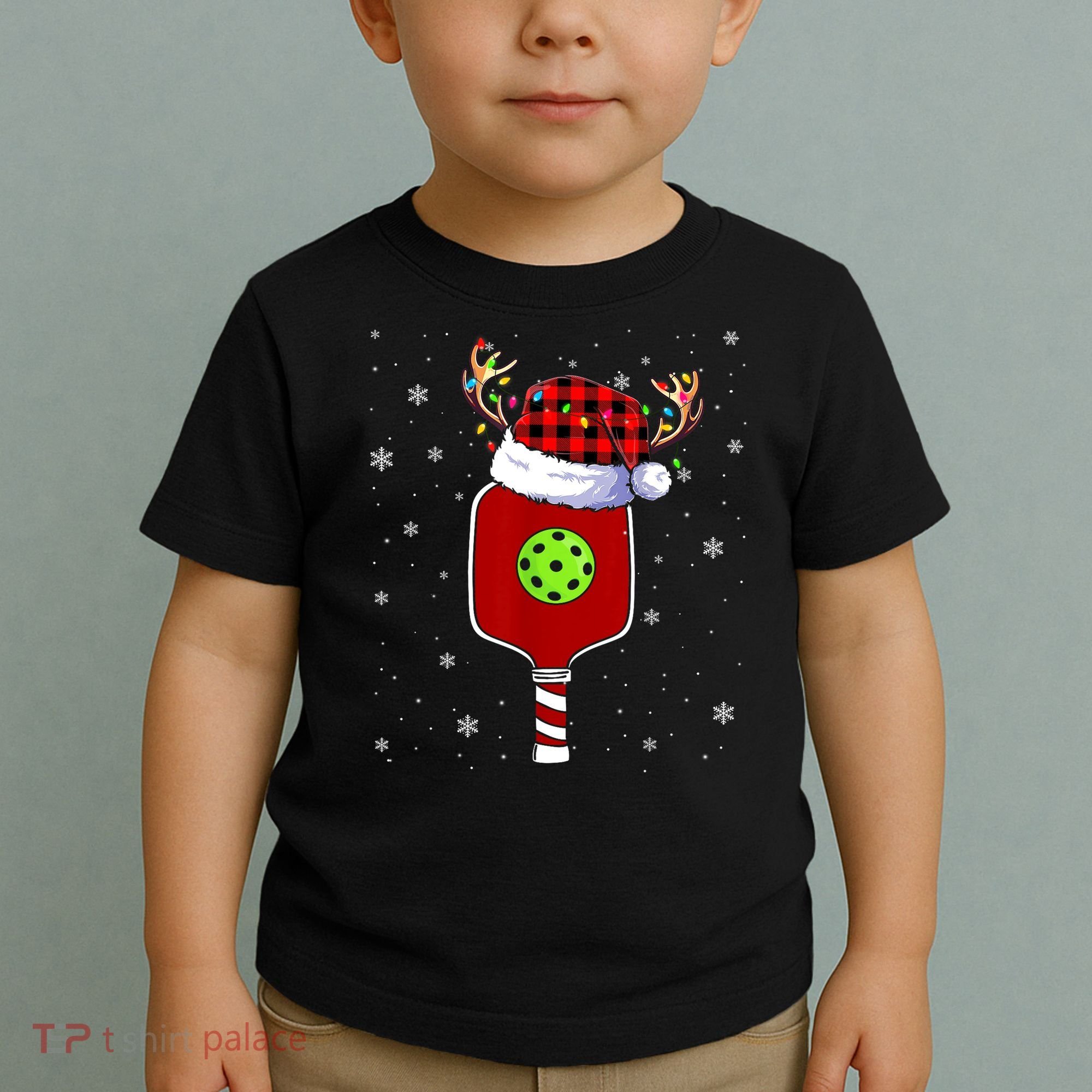 Pickleball Santa Sports Christmas Pickleball Player Gift Toddler T-Shirt