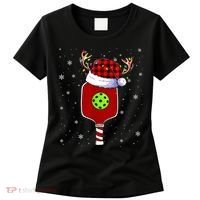 Pickleball Santa Sports Christmas Pickleball Player Gift Women's T-Shirt thumb 0