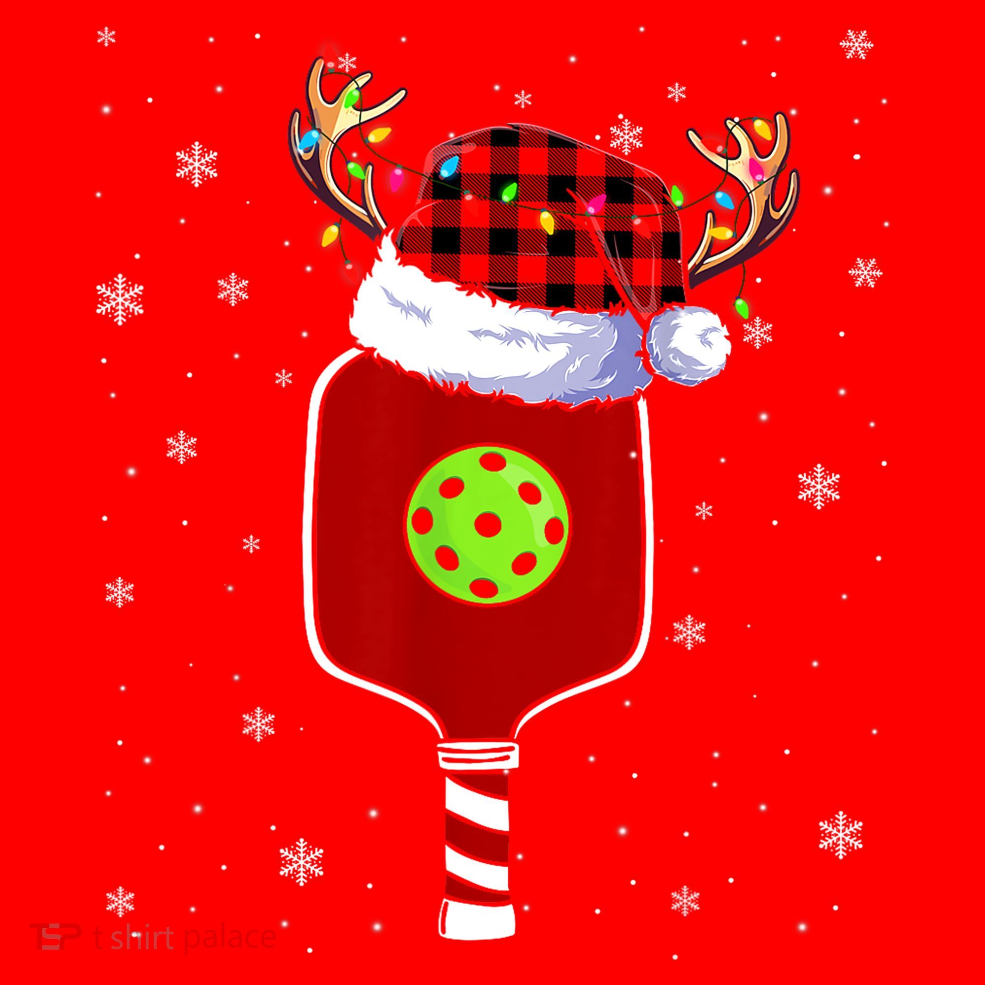 Pickleball Santa Sports Christmas Pickleball Player Gift Santa Hat
