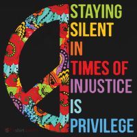 Peace Staying Silent In Times Of Injustice Is Privilege Women's Hoodie thumb 2