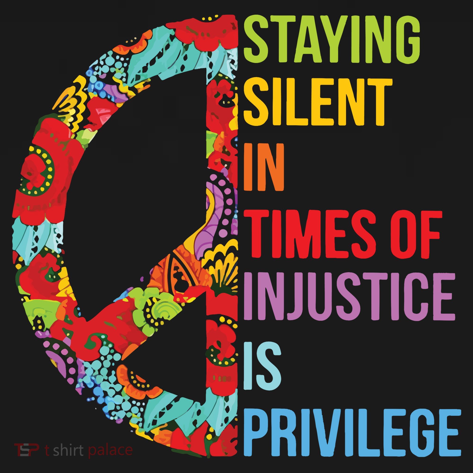 Peace Staying Silent In Times Of Injustice Is Privilege Women's Hoodie