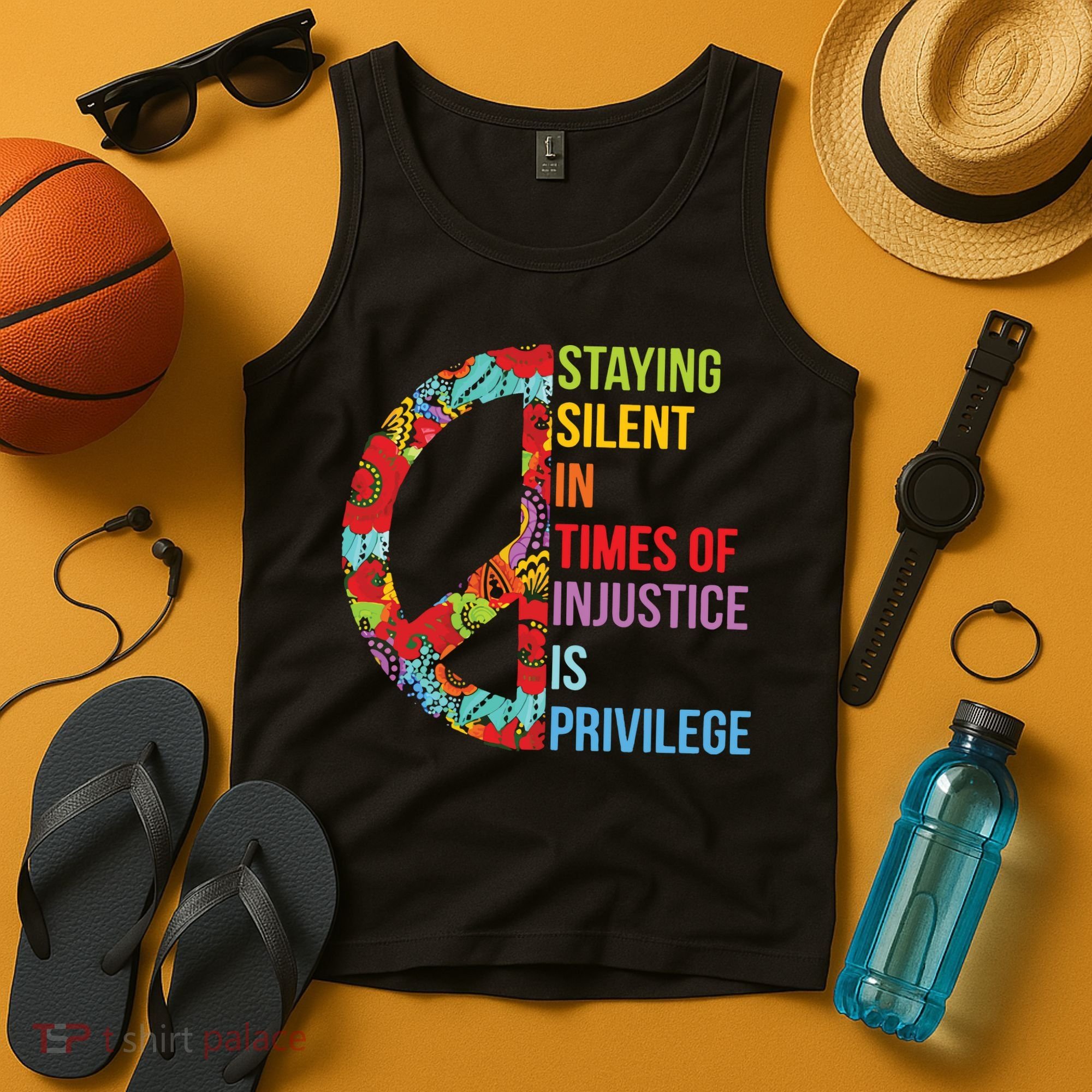 Peace Staying Silent In Times Of Injustice Is Privilege Tank Top