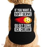 Pickleball Soft Serve Ice Cream Funny Pickleball Doggie Tank thumb 0