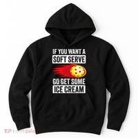 Pickleball Soft Serve Ice Cream Funny Pickleball Hoodie thumb 0