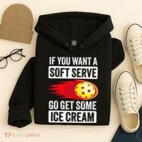 Pickleball Soft Serve Ice Cream Funny Pickleball Hoodie thumb 4