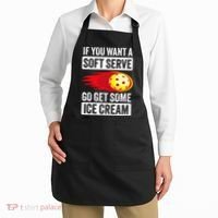 Pickleball Soft Serve Ice Cream Funny Pickleball Apron thumb 2