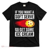 Pickleball Soft Serve Ice Cream Funny Pickleball T-Shirt thumb 0