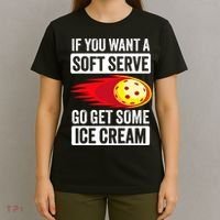 Pickleball Soft Serve Ice Cream Funny Pickleball T-Shirt thumb 4