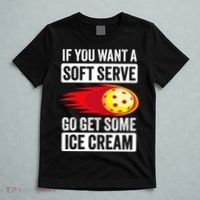 Pickleball Soft Serve Ice Cream Funny Pickleball T-Shirt thumb 5