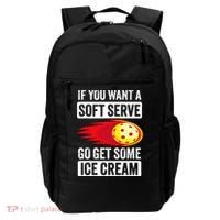 Pickleball Soft Serve Ice Cream Funny Pickleball Backpack thumb 0
