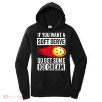 Pickleball Soft Serve Ice Cream Funny Pickleball Women's Hoodie thumb 0