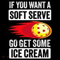 Pickleball Soft Serve Ice Cream Funny Pickleball Women's Hoodie thumb 2