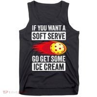 Pickleball Soft Serve Ice Cream Funny Pickleball Tank Top thumb 0
