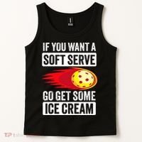 Pickleball Soft Serve Ice Cream Funny Pickleball Tank Top thumb 2