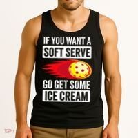 Pickleball Soft Serve Ice Cream Funny Pickleball Tank Top thumb 3