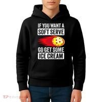 Pickleball Soft Serve Ice Cream Funny Pickleball Kids Hoodie thumb 4
