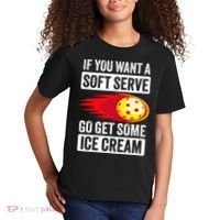 Pickleball Soft Serve Ice Cream Funny Pickleball Kids T-Shirt thumb 2