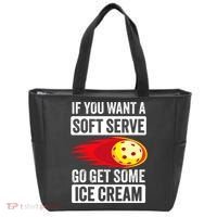 Pickleball Soft Serve Ice Cream Funny Pickleball Tote Bag thumb 0