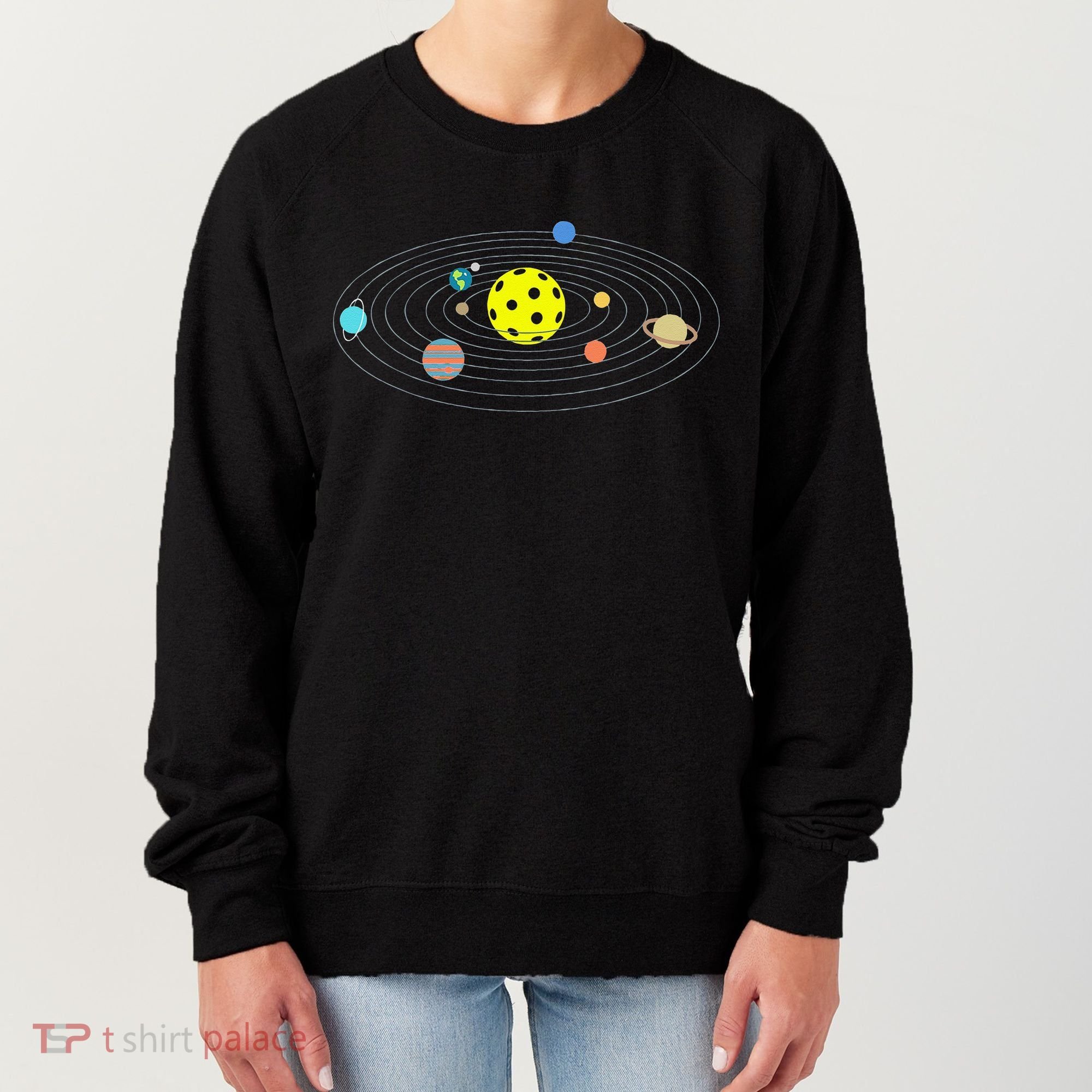 Pickleball Solar System Women's Sweatshirt