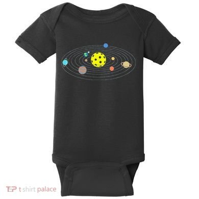 Pickleball Solar System Baby Bodysuit