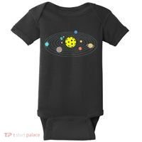 Pickleball Solar System Baby Bodysuit thumb 0
