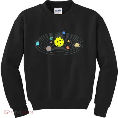 Pickleball Solar System Kids Sweatshirt