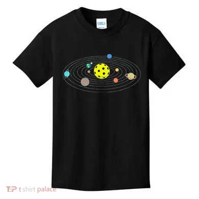 Pickleball Solar System Kids T-Shirt