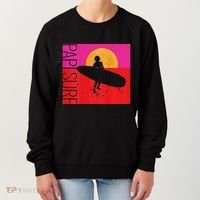 Papi Surf Sunset Surfboard Women's Sweatshirt thumb 0
