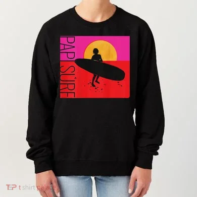 Papi Surf Sunset Surfboard Women's Sweatshirt