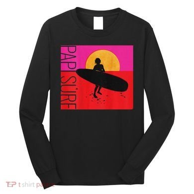 Papi Surf Sunset Surfboard Long Sleeve Shirt