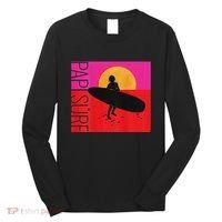 Papi Surf Sunset Surfboard Long Sleeve Shirt thumb 0