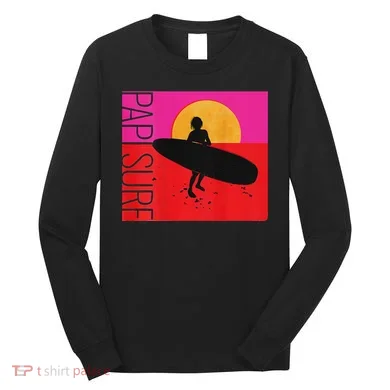 Papi Surf Sunset Surfboard Long Sleeve Shirt