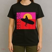 Papi Surf Sunset Surfboard T-Shirt thumb 4