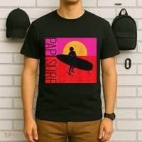 Papi Surf Sunset Surfboard T-Shirt thumb 6