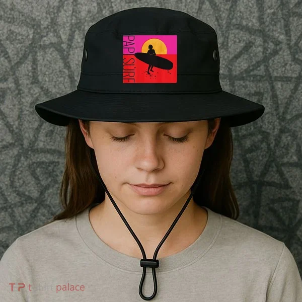 Papi Surf Sunset Surfboard Bucket Hat