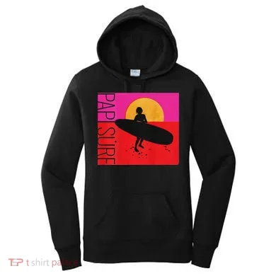 Papi Surf Sunset Surfboard Women's Hoodie