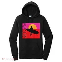 Papi Surf Sunset Surfboard Women's Hoodie thumb 0