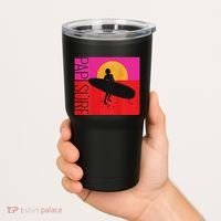 Papi Surf Sunset Surfboard Tumbler thumb 2