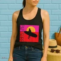 Papi Surf Sunset Surfboard Women's Tank Top thumb 2