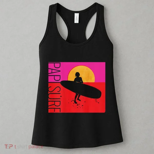 Papi Surf Sunset Surfboard Women's Tank Top