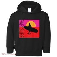 Papi Surf Sunset Surfboard Toddler Hoodie thumb 0
