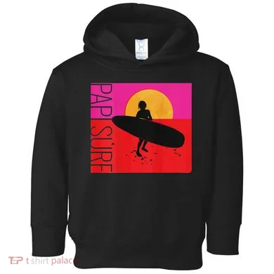 Papi Surf Sunset Surfboard Toddler Hoodie