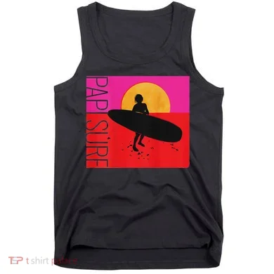 Papi Surf Sunset Surfboard Tank Top