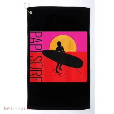 Papi Surf Sunset Surfboard Golf Towel