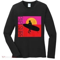 Papi Surf Sunset Surfboard Women's Long Sleeve Shirt thumb 0