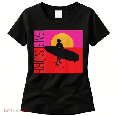 Papi Surf Sunset Surfboard Women's T-Shirt